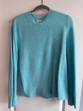 J. Crew Extra Soft Women’s Aqua Crewneck Sweater